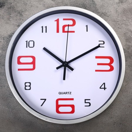 Wall clock "campaign", d = 30 cm, dial 27.5 cm, discrete move