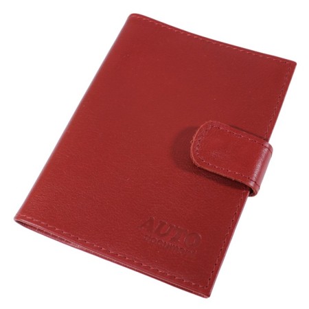 Cover for auto documents on the button, the color is red
