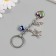 A keychain from the evil eye "Metal" Turtle with a shell and heart "8 cm