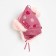 Hat for the girl "Bom with embroidery", lingonberry color/light pink, size 48