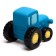 Bath toy "Blue Tractor with a Smile", 10 cm