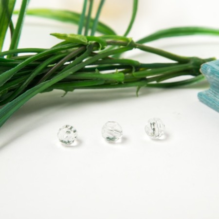 Acrylic beads "Round" 8 mm, 25 gr. transparent-3