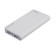 External battery Luazon PB-01, 7200 mAh, 2 USB, 1/2.1 A, flashlight, white