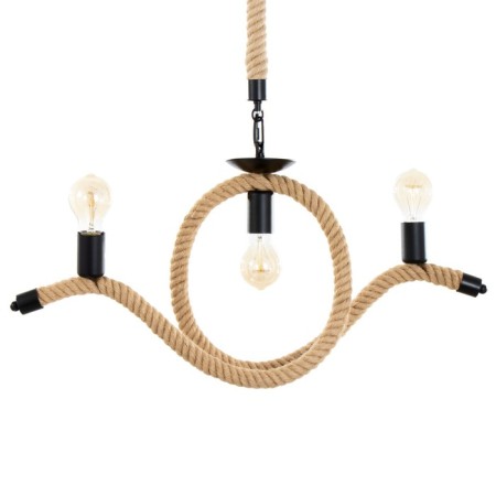 Bayerlux chandelier "Gablis" 3he27 Black 70x10x65cm-5