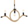 Bayerlux chandelier "Gablis" 3he27 Black 70x10x65cm