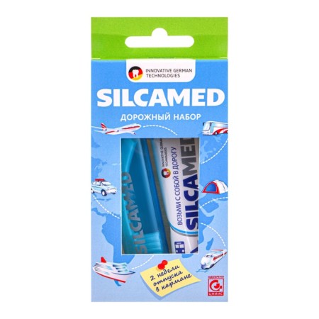 Road set: Silcamed Family toothpaste, 30 g + Silcamed toothbrush-1
