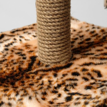 House for cats with a clawe, square, 3x-storey, 45 × 47 × 75 cm, leopard-4