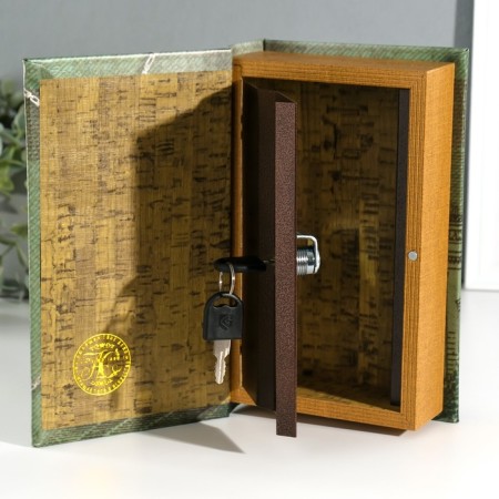 Safe Brush tree to the leatherette "Time - Money" 3D embossing 21x13x5 cm-2