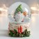 Souvenir Polystone Water Ball "Gnomik with a gift" 7x6.7x8.8 cm