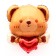 Foal balloon 30 “Bear with heart”, an animal figure