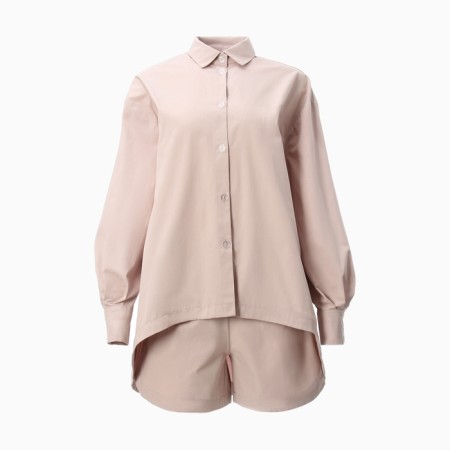 Female set (shirt, shorts) minku: oversize color gray-pink, river 42-5