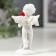 Polystone souvenir "Angel with red rose" 8x4.5x3.5 cm