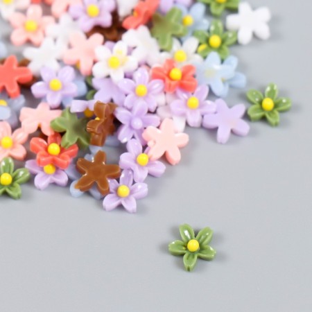 Decor for creativity Plastic "Five Autumn" set 80 pcs mix 0.8x0.8 cm-1