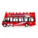 Metal bus "sightseeing", inertial, light and sound effects, red color