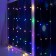 Garland "Curtain" 1 × 1 m Rosa, IP20, silver thread, 100 LED, glow of multi, 12 V