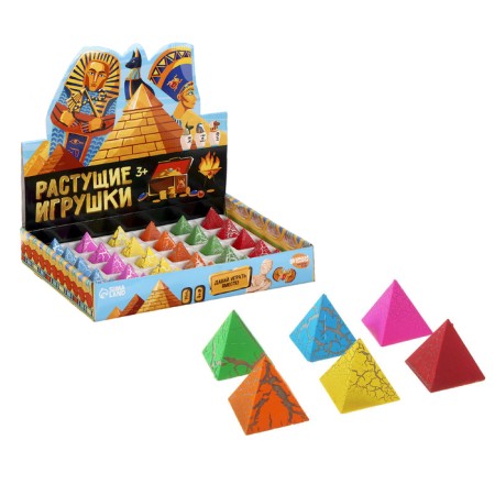 Children's set for experiments “growing figures. Pyramid riddle ", mix