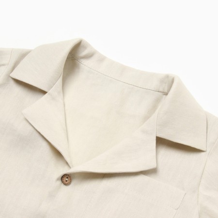 Shirt for a boy crumb I am Linen, p. 92-98, milk-1