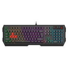 Клавиатура A4Tech Bloody B140N черный USB Multimedia for gamer LED (подставка для запястий)   102943