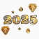 Set for the design of the New Year "We meet 2025", 10 items, 16 x 21 cm
