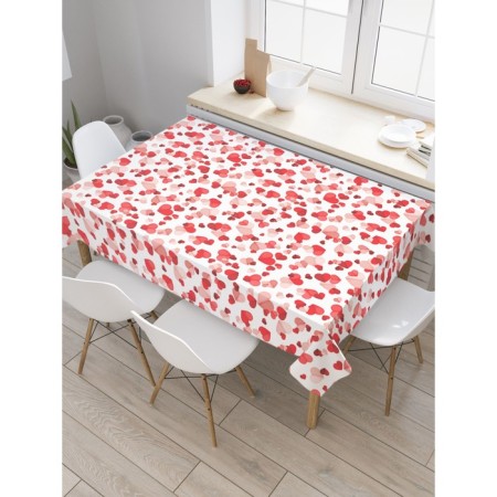 The tablecloth "abundance of hearts", rectangular, oxford, size 145x180 cm