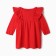 Baby dress with ruffles KAFTAN Size 28 (86-92 cm) red