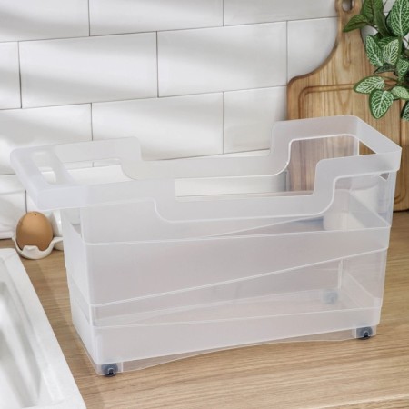 Controller Conditioner with a handle on wheels, 12.5 l, 45 × 16 × 25.5 cm, transparent-4