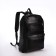 City backpack of artificial leather with lightning, 4 pockets, black color