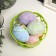 Easter decor "Egg with sprinkling" set 6 pcs egg 4.5x7 cm, mix 8x13x13 cm