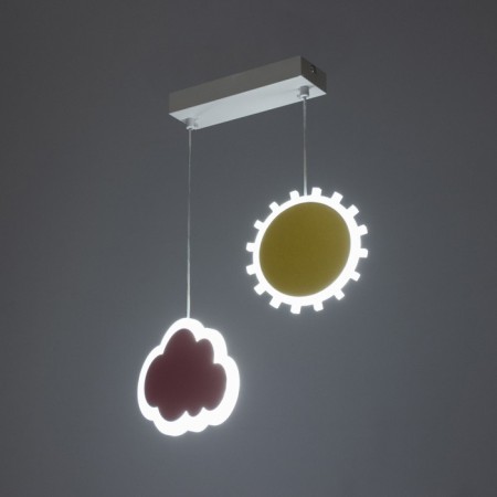 Suspension lamp "Dawn" LED 36W color 30x5x60cm-4