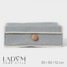 Organizer for storage with a lid LadOM 