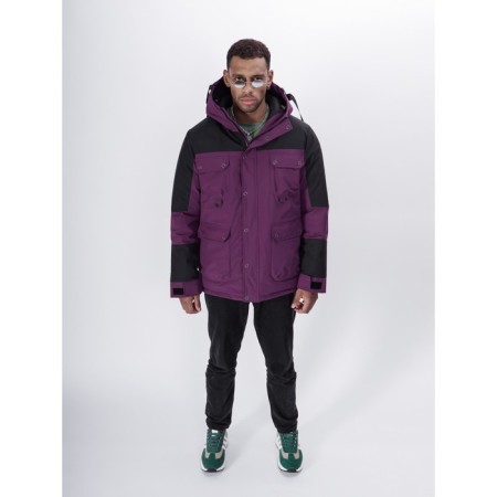 Ski jacket men, size 54, purple color-2