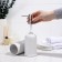 Savanna Bathroom Accessories set, 3 items (soap dish, soap dispenser 400 ml, glass), ceramics, white color