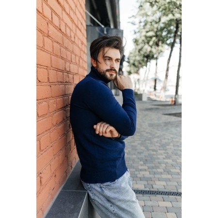Jumper male ise, size 56, dark blue color-8