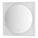 Mirror in a baguette frame with LED lighting 15 W, 70x70 cm, IR - switch, neutral white light,