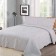 A set with a “Daisy” bedspread, size 230x250 cm, 50x70 cm - 2 pcs, color gray