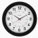 Wall clock, series: classic, smooth move, d-30.5 cm, black