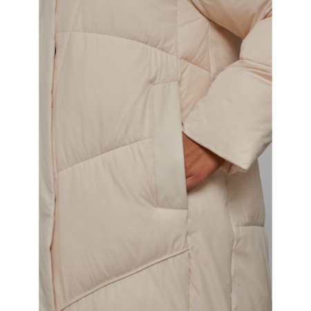 Coat insulated winter female, size 48, color light-beige-12