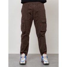 Cargo jeans men, size 50-52, brown color