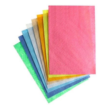 Color felt set, thick-2 mm, A4 format, soft, 8 sheets, 8 colors, pastel colors-2