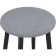 Haric gangtock stool spinning silver, metal/velor, black/gray 36x36x64 cm