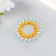 Stick plastic rhinestones "Decoration. Crown" mix 6x5 cm