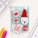 New Year of the icon sets 5 pcs d = 25 mm d = 35 mm "Bear" 8.5x12.5 cm