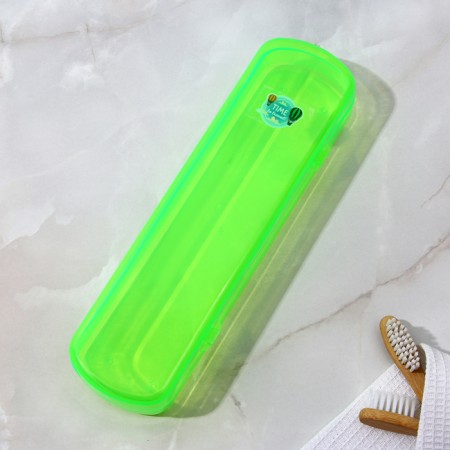 Case for toothbrushes and pasta, green, 21 x 5.5 cm-1