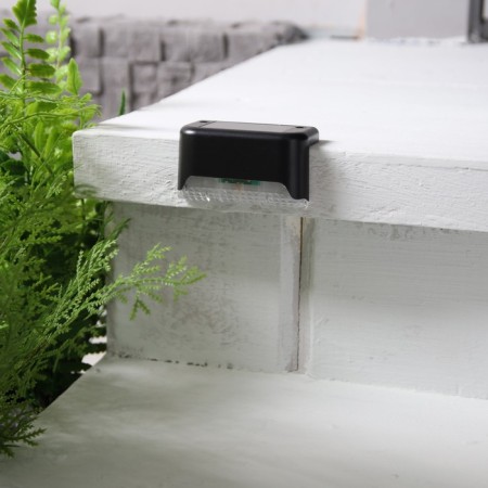 Garden lamp on a sunny battery, 8 × 4.5 × 4.5 cm, 1 LED, white glow, black-1