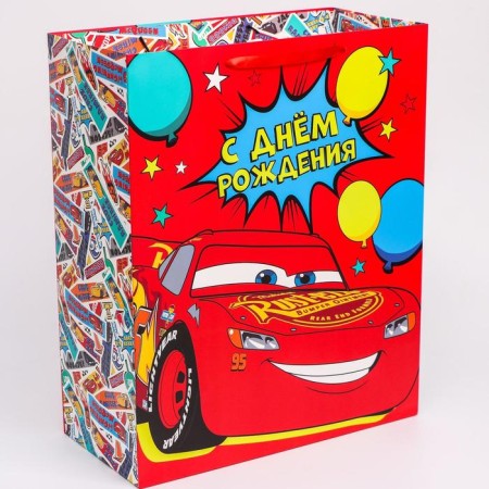 Gift package "Happy Birthday!" 40x49x19 cm, packaging, cars-1
