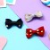 Hair clip "Bow" large peas, 4 cm, mix