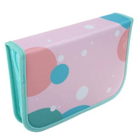 Penal 3 sections, tab inside, 140 x 210 x 40 mm, fabric, calligrata top block "Hedgehog"-2