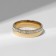 Xuping ring stimulus, white color in gold, size 19