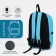 School backpack from lightning textiles, Fulldorn, 3 pockets, blue color