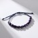 Bracelet-cooker "eyes", wooden risins, blue color